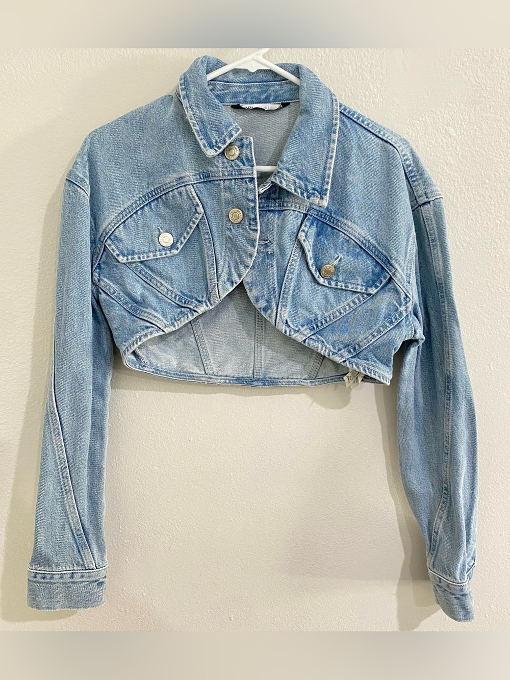 Zara Cropped Denim Jacket